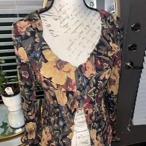 Ralph Lauren Multicolor Floral Blouse